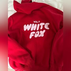 White fox hoodie